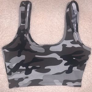 Fashion Nova camo cropped tank top